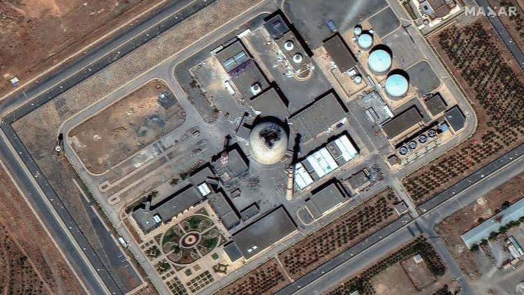 irán reactor de energía atacado por israel