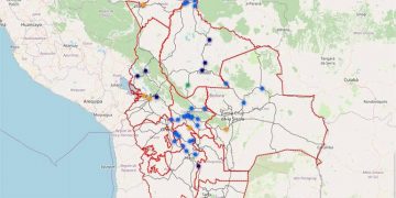 bolivia mapa puntos de bloqueo evista