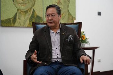 luis arce entrevista Xinhua