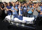periodistas en gaza asisten a la muerte de un colega