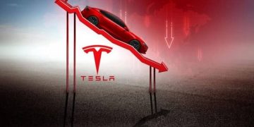 tesla acciones caen en bolsa de valores