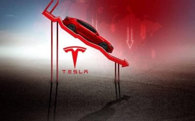 tesla acciones caen en bolsa de valores