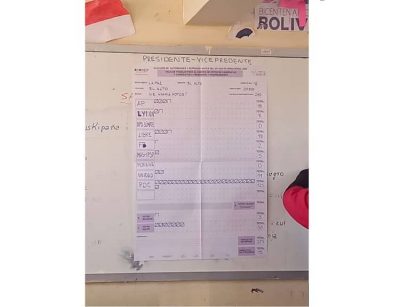 conteo electoral bolivia 2025