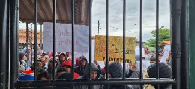 deternidos preventivos Palmasola, protesta por desigualdad de justica