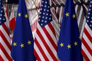 EEUU unión europea banderas