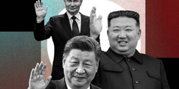 Putin, kimm, xi china rusia Corea Norte