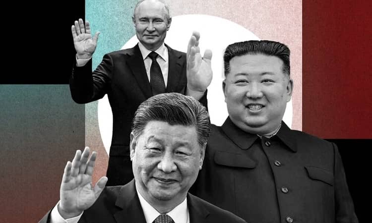 Putin, kimm, xi china rusia Corea Norte