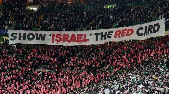 apoyo a palestina, sanción a Israel champions league