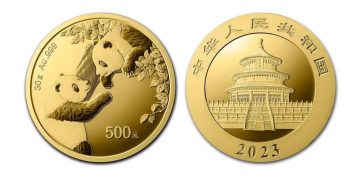 yuan monedas de oro diseño de panda