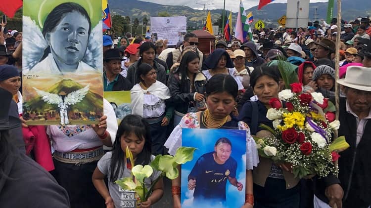 ecuador protestas por eliminar subvención diésel 2025
