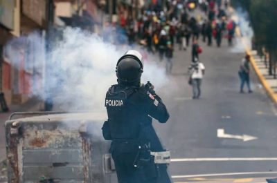 Ecuador represión a protestas sociales