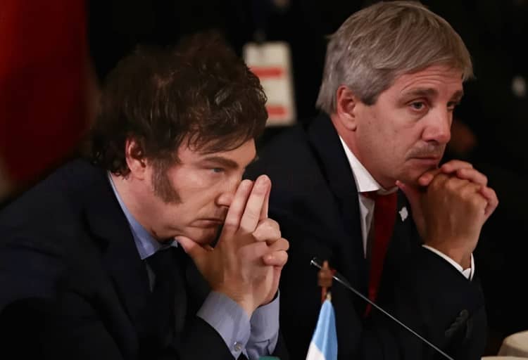 Milei y Caputo, Argentina