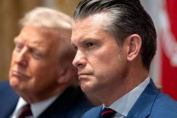 trump y pete hegseth min guerra eeuu