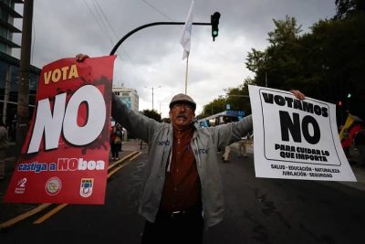 Ecuador gana No a Noboa en referendum