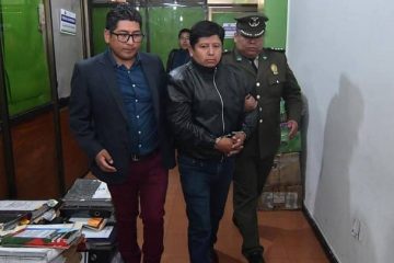 juan carlos huarachi, ex dirigente COB, preso