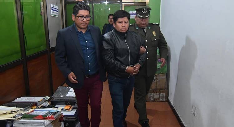 juan carlos huarachi, ex dirigente COB, preso