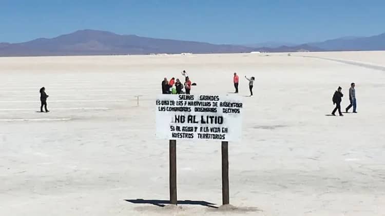 Salinas grandes Argentina, litio