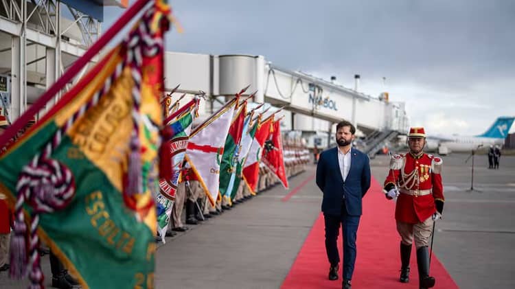 presidente chile, Boric en Bolivia