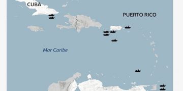 ´eeuu ffaa en el mar caribe de venezuela mapa satelital Marine Traffic ed BBC