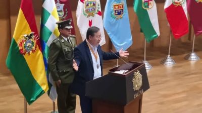 Luis Arce Presidente saliente