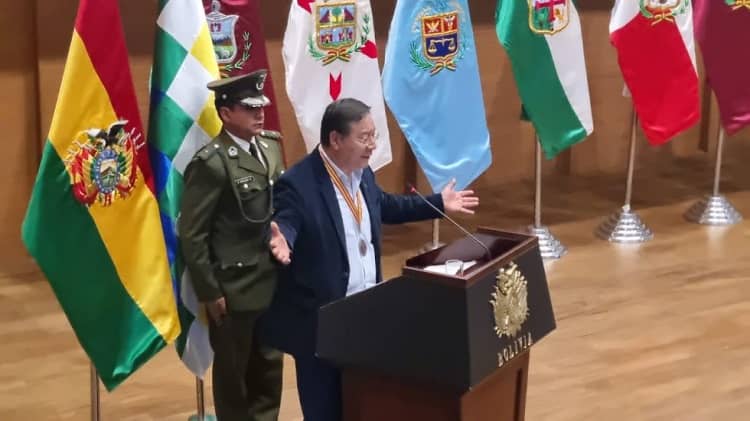 Luis Arce Presidente saliente