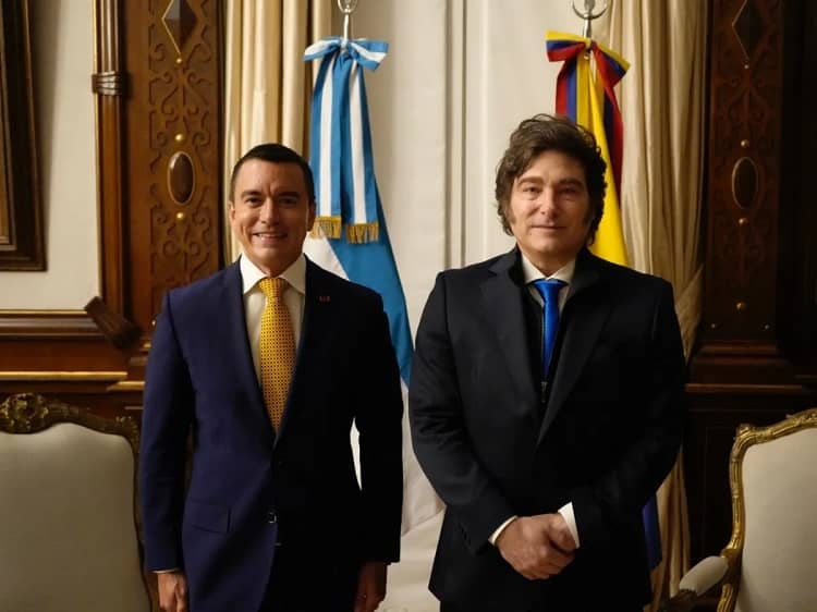 Noboa de Ecuador y Milei de Argentina