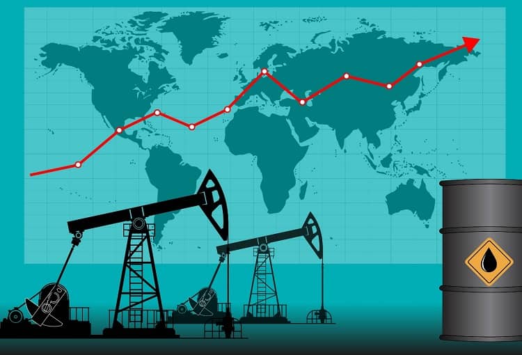 petróleo sube mapa mundial