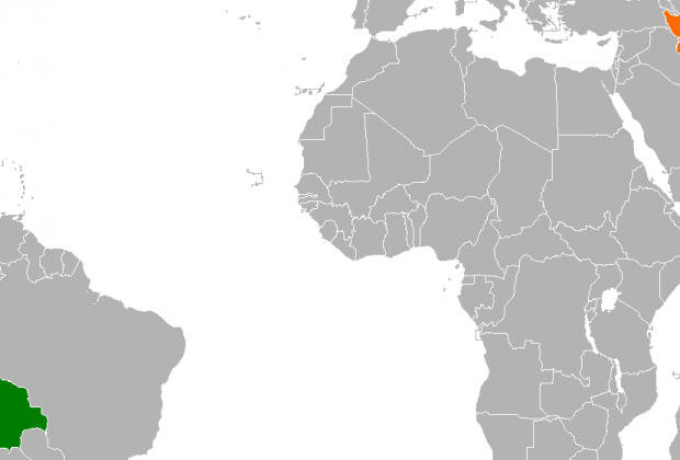 bolivia Irán mapa