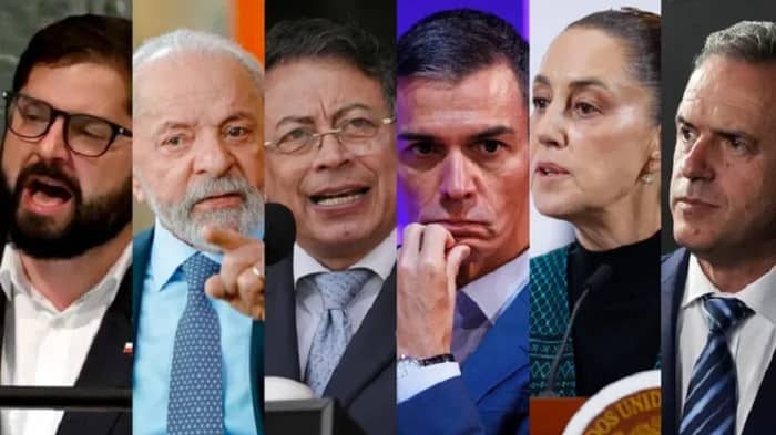 chile, brasil colombia españa méxico uruguay contra intervención de EEUU en Venezuela