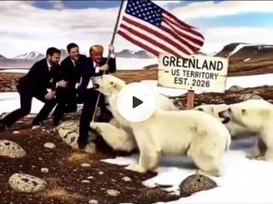trump en Groenlandia parodia 