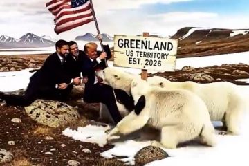 Trump en Groenlandia, parodia