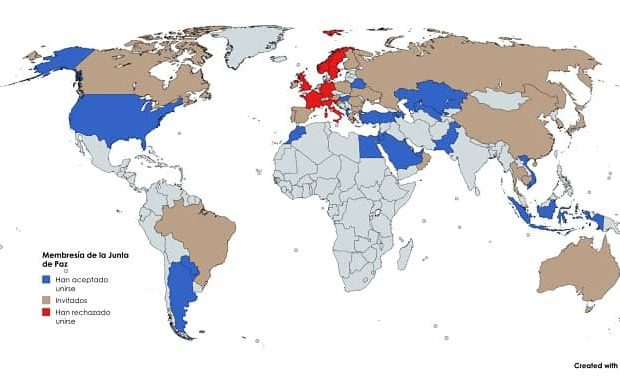 junta de paz, trump, mapa