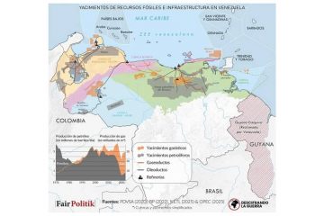 venezuela mapa recursos hidrocarburíferos e infraestructura