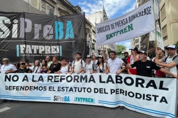 argentina protestas prensa contra reforma laboral 2026