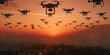 enjambre drones Ucrania