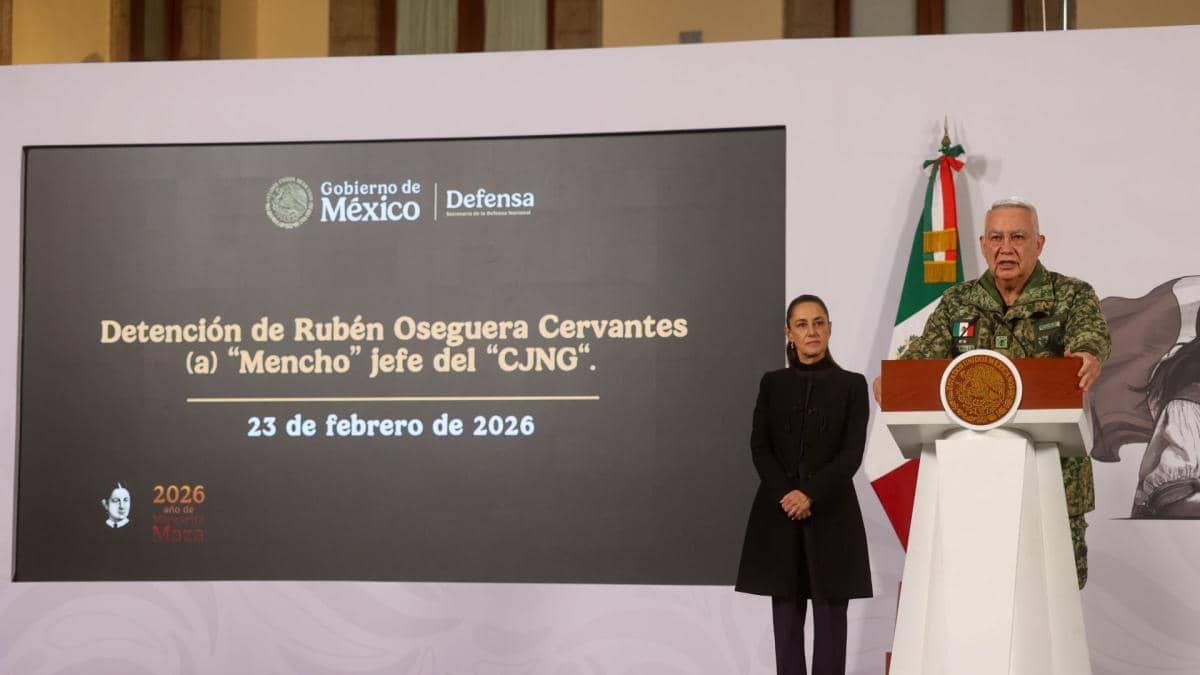 méxico, conferencia secretario Defensa sobre muerte El Mencho