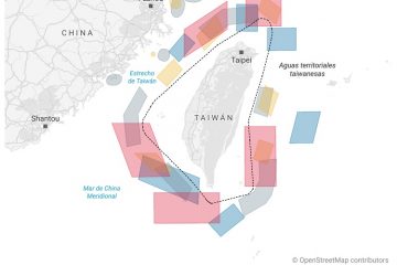 zonas entrtenamiento chino sobre taiwán