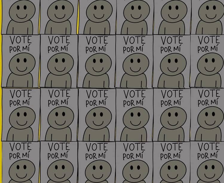 elecciones, candidatos electorales, caricatura