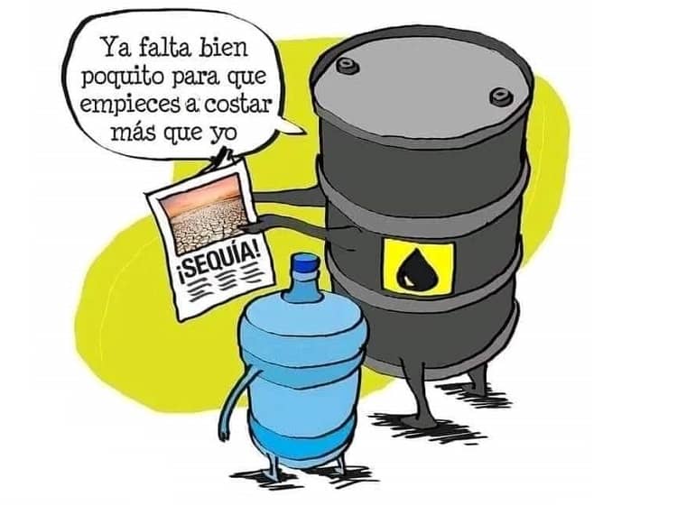 petróleo, agua, memes