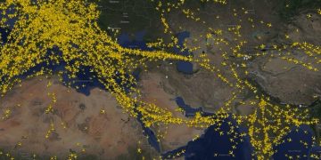 tráfico aéreo europa asia, guerra en irán