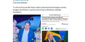 posteo de bolsonaro denunciado por calumnia, Brasil