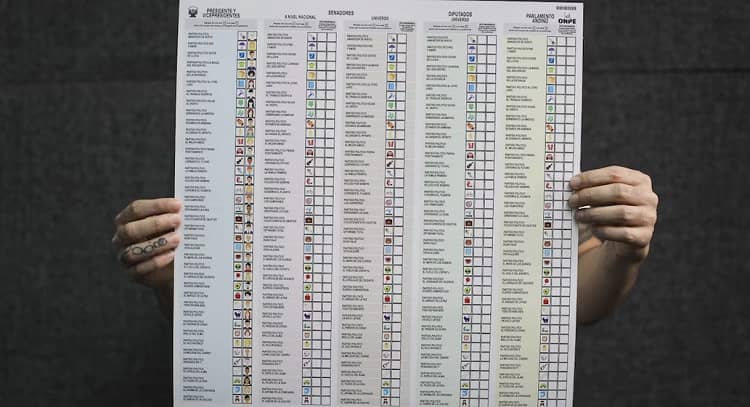 elecciones perú modelo de voleta electoral 2026