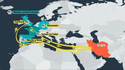 España cierra su espacio aéreo a todos los vuelos relacionados con la guerra en Irán