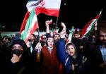 iran población celebra alto el fuego con eeuu