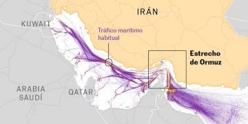 tráfico marítimo estrecho de ormuz, irán