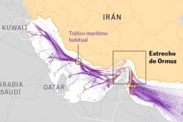 tráfico marítimo estrecho de ormuz, irán