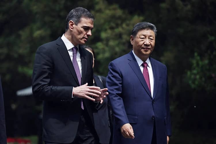 Xi, china y Sanchez España