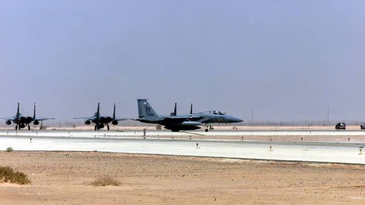 Base Aérea Príncipe Sultán en Arabia Saudita.