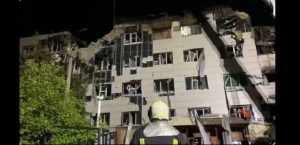 ataque con drones ucranianos a un residencia estudiantil en Rusia