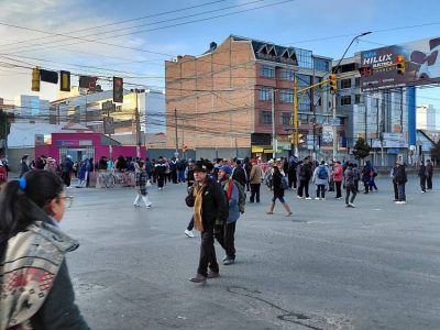 bloqueos El alto 18 mayo 2026